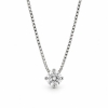 Billede af Collie med brill. 0,50 ct. w/si. 4 grab. chatonsfatn. ven. tr. 0,8 mm. 42 cm. 14 kt. hvg.