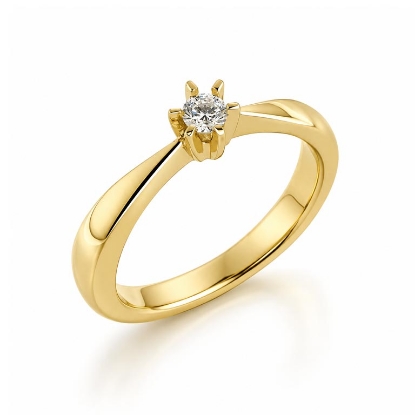 Billede af Dream Ring brillant 0,10 w/vs 14 kt. 585