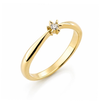 Billede af Dream Ring brillant 0,03 w/vs 14 kt. 585