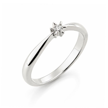 Billede af Dream Ring brillant 0,03 w/vs 14 kt. hvg. 585
