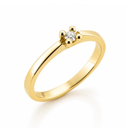 Billede af Dream Delux Ring 4 grab. brill. 0,03 w/vs. 14 kt. 