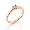 Billede af Dream Delux Ring 4 grab. brill. 0,10 w/vs. 14 kt. rosa