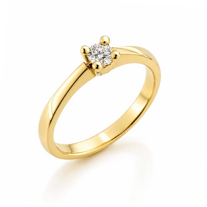 Billede af Lux Ring 4 grab. brill. 0,15 w/pi. 8 kt. 