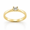 Billede af Lux Ring 4 grab. brill. 0,15 w/piq. 14 kt. 