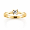 Billede af Lux Ring 4 grab. brill. 0,20 w/piq. 14 kt. 