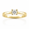 Billede af Lux Ring 4 grab. brill. 0,25 w/piq. 14 kt. 