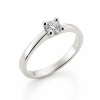 Billede af Lux Ring 4 grab. brill. 0,30 w/piq. 14 kt. hvg. 
