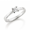 Billede af Lux Ring 4 grab. brill. 0,50 w/piq. 14 kt. hvg.