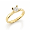 Billede af Lux Ring 4 grab. brill. 0,60 w/piq. 14 kt. 