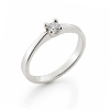 Billede af Lux ring med brill.  0,10 ct. w/pi. 925s.
