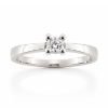 Billede af Lux ring med syn. zirk. 4,0 mm. i sølv
