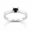 Billede af Lux Ring med sort brill. 0,15 ct. 14 kt. hvg. 
