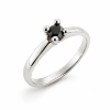 Billede af Lux Ring med sort brill. 0,25 ct. 14 kt. hvg. 