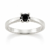 Billede af Lux Ring med sort brill. 0,50 ct. 14 kt. hvg. 