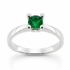 Billede af Lux Ring m. smaragd 0,88 ct. ca. 6,0 mm. 14 kt. hvg.