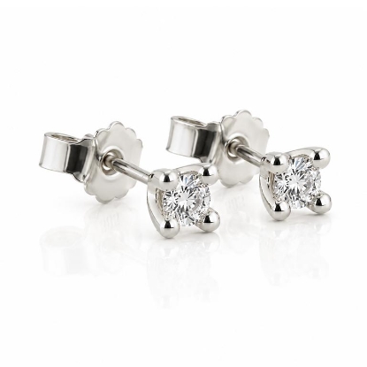 Billede af Dream Delux øreringe 2* 0,20 w/vs. 14 kt. hvg.    