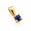 Billede af Lux vedhæng m. safir 2,5 mm. ca. 0,10 ct. 14 kt. 