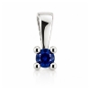 Billede af Lux vedhæng m. safir 3,0 mm. ca. 0,15 ct. 14 kt. hvg. 