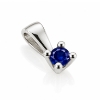 Billede af Lux vedhæng m. safir 3,0 mm. ca. 0,15 ct. 14 kt. hvg. 