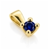 Billede af Lux vedhæng m. safir 4,0 mm. ca. 0,35 ct. 14 kt. 