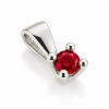 Billede af Lux vedhæng m. rubin 3,5 mm. ca. 0,25 ct. 14 kt. hvg.