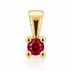 Billede af Lux vedhæng m. rubin 4,0 mm. ca. 0,32 ct. 14 kt.  
