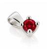 Billede af Lux vedhæng m. rubin 5,0 mm. ca. 0,68 ct. 14 kt. hvg. 
