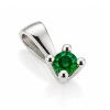 Billede af Lux vedhæng m. smaragd 3,0 mm. ca. 0,12 ct. 14 kt. hvg.