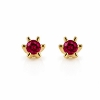 Billede af "Dreamy Ruby" øreringe m. rubin 2*3,0 mm (ca a 0,10 ct) i 14 kt