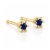 Billede af "Dreamy Sapphire" øreringe m. safir 2*2,5 mm (ca a 0,06 ct) i 14 kt