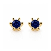 Billede af "Dreamy Sapphire" øreringe m. safir 2*3,0 mm (ca a 0,10 ct) i 14 kt