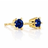 Billede af "Dreamy Sapphire" øreringe m. safir 2*4,5 mm (ca a 0,25 ct) i 14 kt