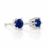 Billede af "Dreamy Sapphire" øreringe m. safir 2*4,5 mm (ca a 0,25 ct) i 14 kt hvg