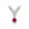 Billede af "Dreamy Ruby" vedhæng med rubin 0,10 ct. i 14 kt hvg