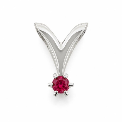 Billede af "Dreamy Ruby" vedhæng med rubin 0,10 ct. i 14 kt hvg