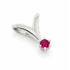 Billede af "Dreamy Ruby" vedhæng med rubin 0,10 ct. i 14 kt hvg