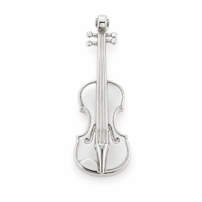 Billede af Vedhæng Violin, lg. 33 mm. skjult øsken 925s. sølv 