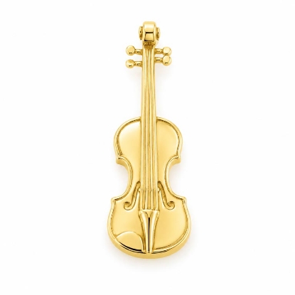 Billede af Vedhæng Violin, lg. 33 mm. skjult øsken 14 kt.