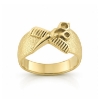 Billede af Ring frisørsaks og kam 14 kt.