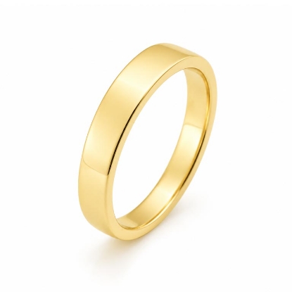 Billede af Ring firkantet profil (str. 60-69) 14 kt.