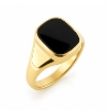 Billede af Herrering m. lukket bund, antik sl. onyx 14*12 mm 8 kt. facon + 13,3 gr.