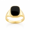 Billede af Herrering m. lukket bund, antik sl. onyx 14*12 mm 14 kt. facon + 15,3 gr.