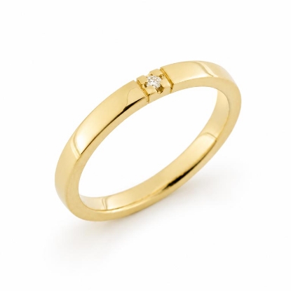 Billede af Alliancering 1* 0,02 w/si. 14 kt. 585 (br. 2,4-tk. 1,8 mm.)