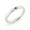 Billede af Alliancering 1* 0,02 black 925s (br. 2,4-tk. 1,8 mm.)