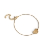Billede af ENAMEL Copenhagen Wave armbånd forgyldt messing (15+4cm)