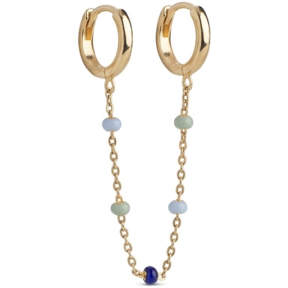 Billede af ENAMEL Copenhagen Lola Chain ørering forgyldt messing (1 stk.)