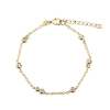 Billede af Aqua Dulce Whisper Pure armbånd forgyldt sølv m. cz (17+3 cm)