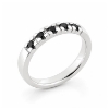 Billede af Alliancering 5* 0,06 black, 925s. (br. 3,0-tk. 2,0 mm.)