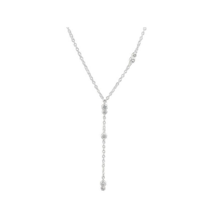 Billede af Aqua Dulce Whisper Pure Y-halskæde sølv m. cz (45 + 5 cm)