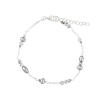 Billede af Aqua Dulce Whisper armbånd sølv m. grå kvarts, fvp + cz (17+3 cm)